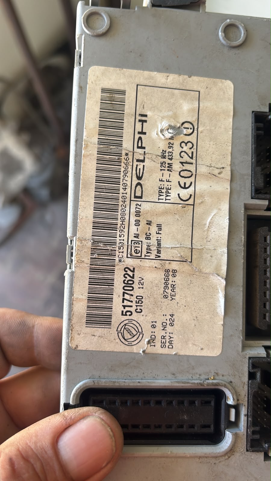 Fiat Fiorino Grande Punto BSI Gövde Kontrol Beyni (51770622 - Delphi C150)