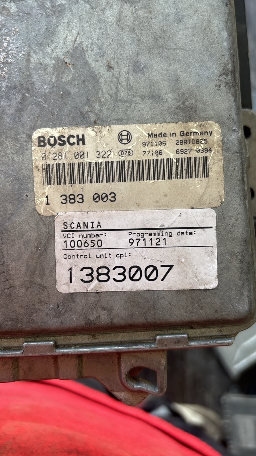 Scania 4-Serisi EDC Motor Beyni (1383007 - Bosch 0281001322)