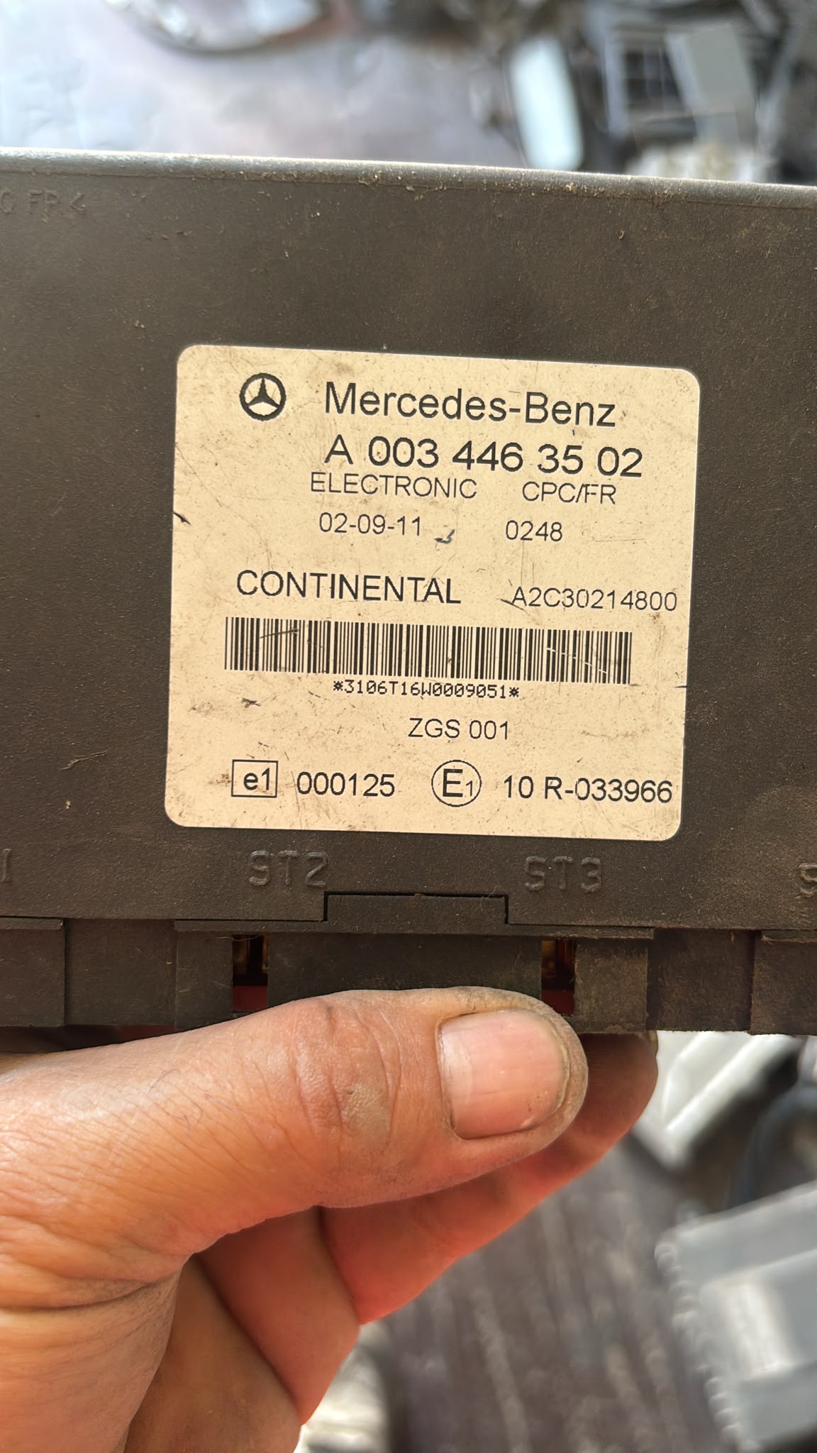 Mercedes Actros Axor Atego CPC FR Sürüş Kontrol Beyni (A0034463502 - Continental)